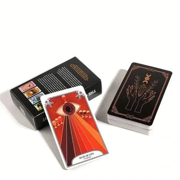 The Crystal Magic Tarot Cards - 78 Card Deck QRcode PDF Guidebook NIP